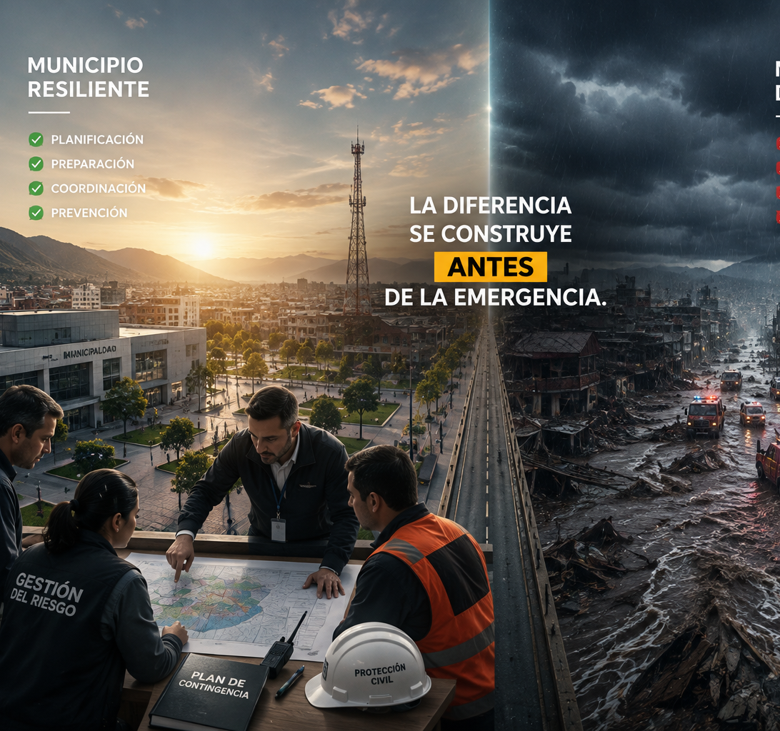 Liderazgo municipal durante una operación de emergencia