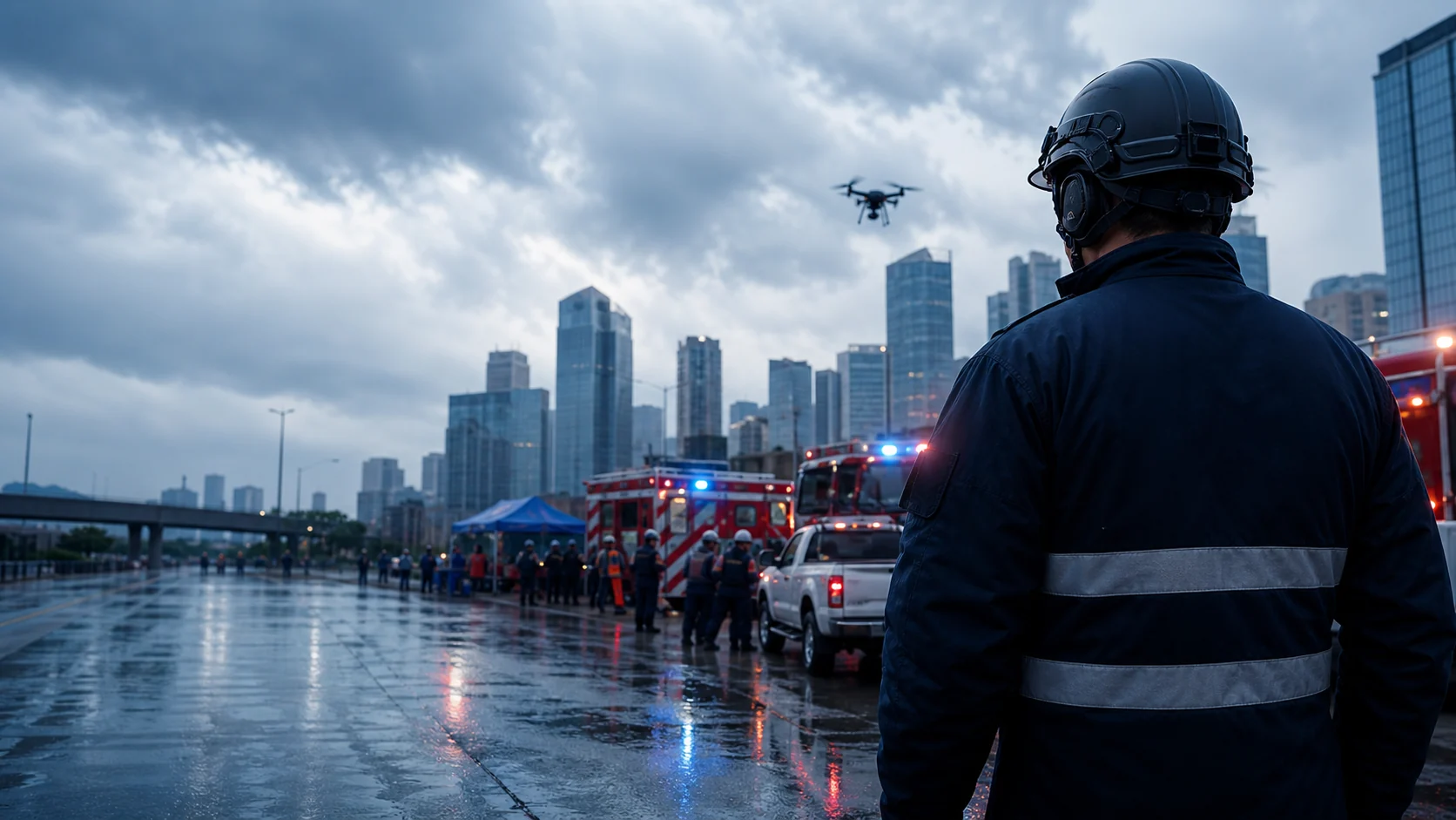 Operación municipal coordinada ante una emergencia urbana