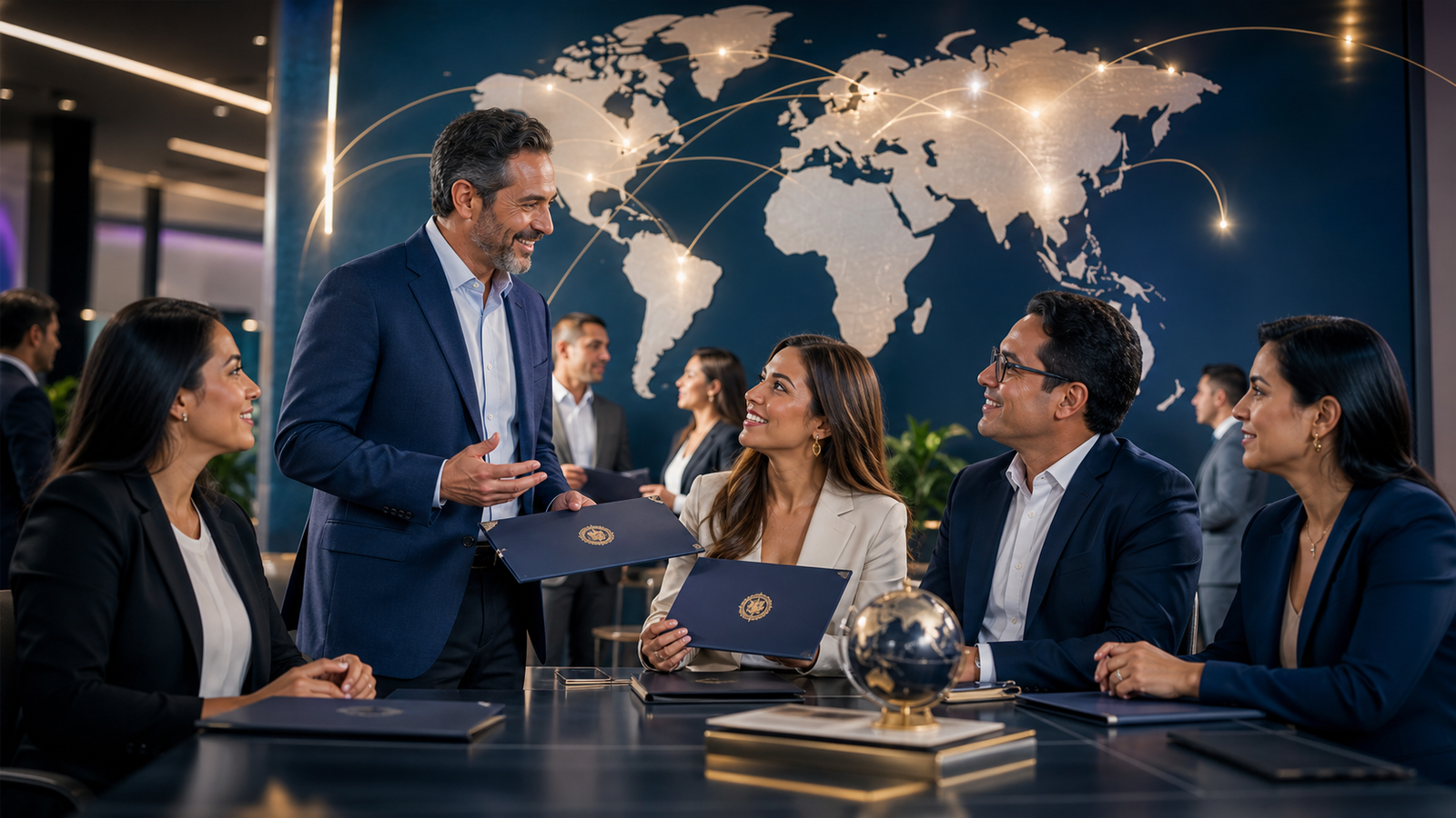 Ejecutivos en una red internacional de formación avalada por UADEN Global