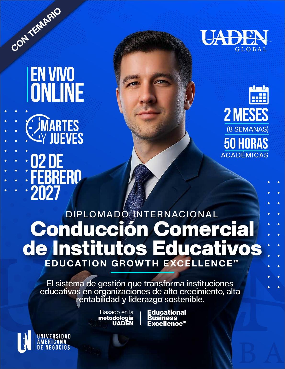 Portada del folleto Conducción Comercial de Institutos Educativos