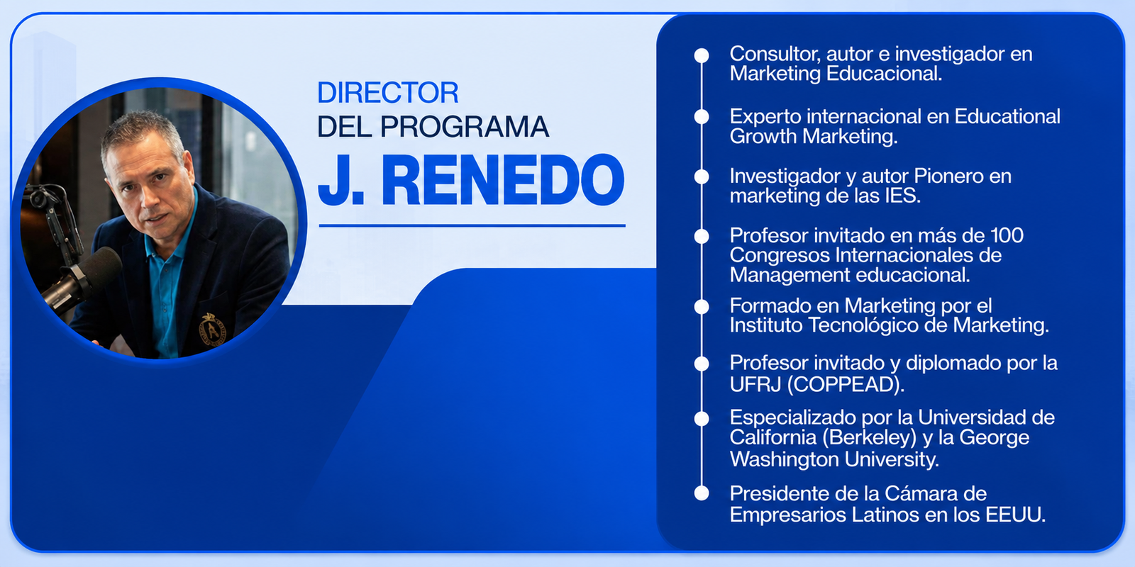 Director del programa J. Renedo
