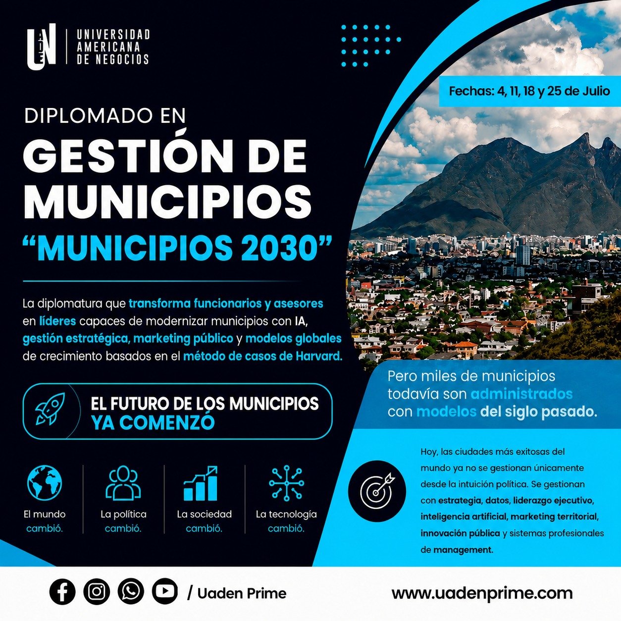 Imagen promocional del diplomado Municipios 2030