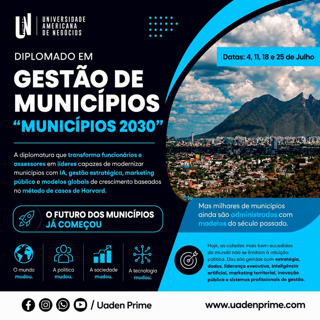 Imagem promocional do diplomado Municípios 2030