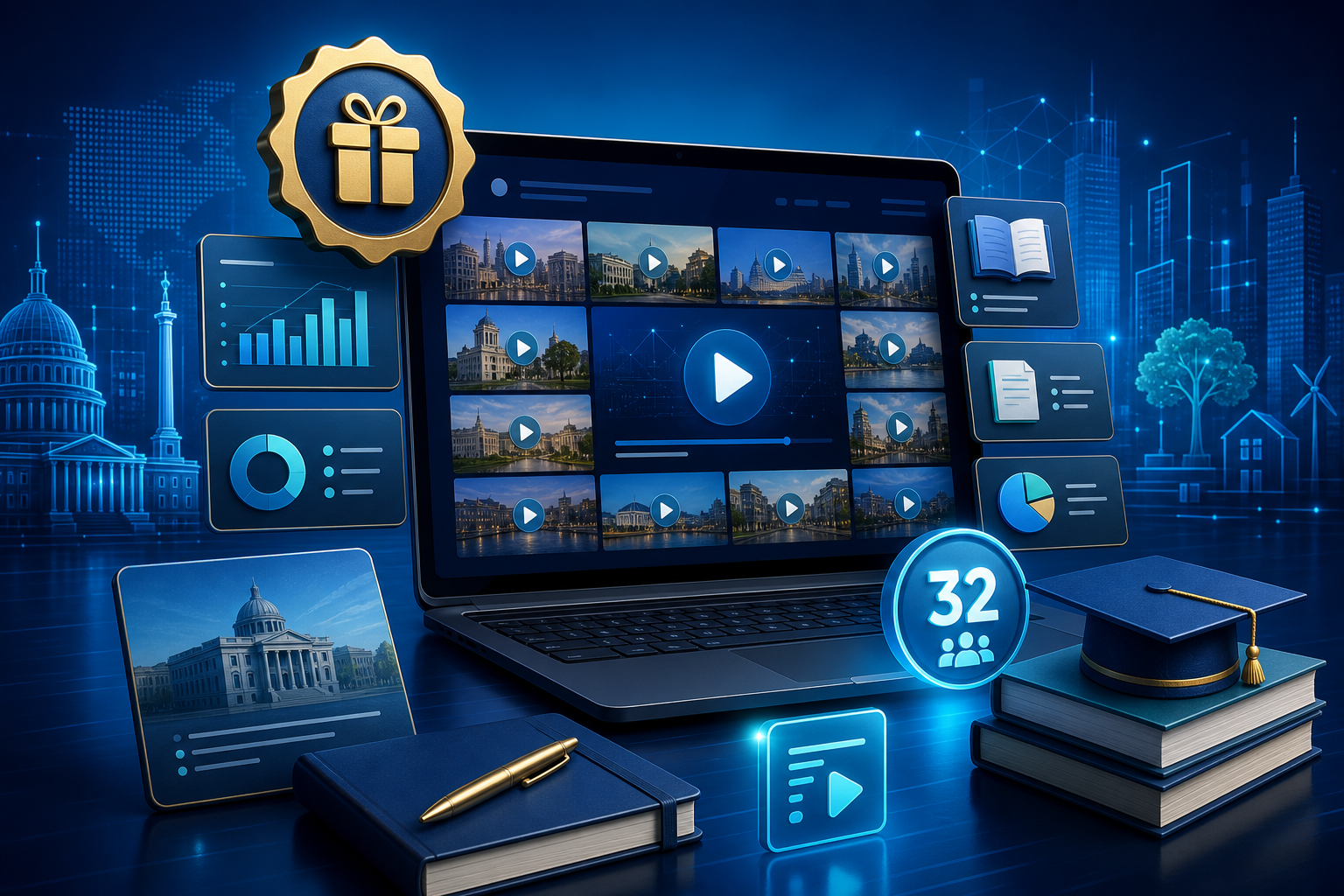 Bono Municipios 2030 con conferencias y recursos digitales