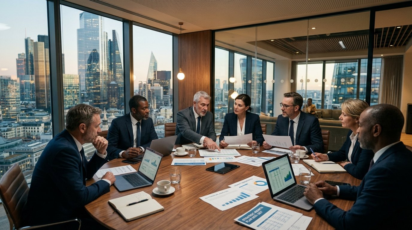 Sesión de comité ejecutivo y diagnóstico financiero de empresas con Anglo Consultores