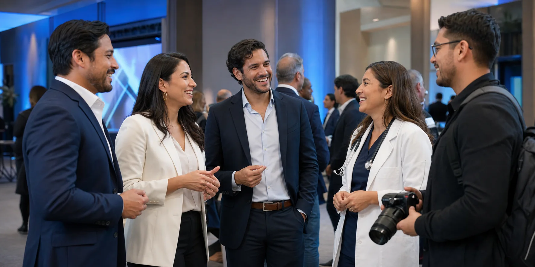 Profesionales de distintas disciplinas participando en un encuentro internacional